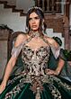 Rachel Allan RQ3160 Detachable Cape Quinceanera Dress