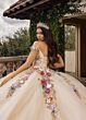 Rachel Allan RQ6000 Ruffle Hem Off The Shoulder Dress