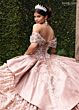 Rachel Allan RQ6001 Layered Skirt Off The Shoulder Dress
