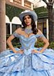 Rachel Allan RQ6004 Tiered Ruffle Skirt Off The Shoulder Dress