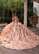 Rachel Allan RQ6004 Tiered Ruffle Skirt Off The Shoulder Dress