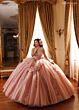 Rachel Allan RQ1190 Back Bow Illusion Bodice Quince Dress