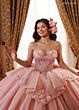 Rachel Allan RQ1190 Back Bow Illusion Bodice Quince Dress