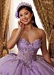 Rachel Allan RQ1190 Back Bow Illusion Bodice Quince Dress