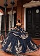 Rachel Allan RQ1191 Corset Bodice Off The Shoulder Quince Dress