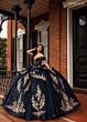 Rachel Allan RQ1191 Corset Bodice Off The Shoulder Quince Dress