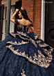 Rachel Allan RQ1191 Corset Bodice Off The Shoulder Quince Dress