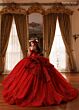 Rachel Allan RQ1191 Corset Bodice Off The Shoulder Quince Dress