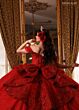 Rachel Allan RQ1191 Corset Bodice Off The Shoulder Quince Dress