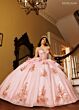 Rachel Allan RQ1194 Removable Back Bow Sheer Bodice Quince Gown