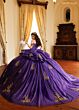 Rachel Allan RQ1194 Removable Back Bow Sheer Bodice Quince Gown