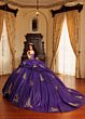 Rachel Allan RQ1194 Removable Back Bow Sheer Bodice Quince Gown