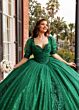 Rachel Allan RQ1195 Beaded Sweetheart Neck Back Bow Quince Gown