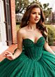 Rachel Allan RQ1195 Beaded Sweetheart Neck Back Bow Quince Gown