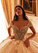 Rachel Allan RQ3180 Plunging Neck Cap Sleeve Quinceanera Dress