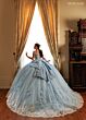 Rachel Allan RQ3180 Plunging Neck Cap Sleeve Quinceanera Dress
