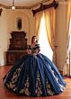 Rachel Allan RQ3181 Sweetheart Neck Glitter Tulle Quinceanera Dress