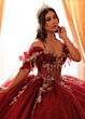 Rachel Allan RQ3181 Sweetheart Neck Glitter Tulle Quinceanera Dress