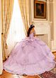 Rachel Allan RQ3182 Long Sleeve Tiered Skirt Quinceanera Gown