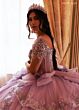 Rachel Allan RQ3182 Long Sleeve Tiered Skirt Quinceanera Gown