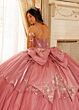 Rachel Allan RQ3184 Floral Applique Corset Bodice Quinceanera Gown