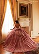 Rachel Allan RQ3184 Floral Applique Corset Bodice Quinceanera Gown