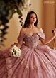 Rachel Allan RQ3188 Tiered Skirt Corset Bodice Sweet 16 Dress