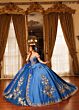 Rachel Allan RQ5020 Off The Shoulder Floral Embroidered Sweet 16 Dress