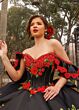 Rachel Allan RQ5021 Floral Embroidered Ruffle Back Sweet 16 Gown