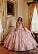 Rachel Allan RQ6020 Removable Sleeve Basque Waist Sweet 16 Gown