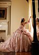 Rachel Allan RQ6020 Removable Sleeve Basque Waist Sweet 16 Gown