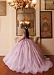 Rachel Allan RQ6022 Floral Corset Bodice Sweet 16 Gown