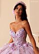 Rachel Allan RQ6022 Floral Corset Bodice Sweet 16 Gown