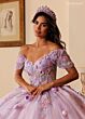 Rachel Allan RQ6022 Floral Corset Bodice Sweet 16 Gown