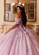 Rachel Allan RQ6022 Floral Corset Bodice Sweet 16 Gown