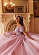 Rachel Allan RQ6022 Floral Corset Bodice Sweet 16 Gown