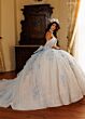 Rachel Allan RQ6023 Removable Train Back Bow Sweet 16 Gown