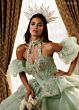 Rachel Allan RQ6025 Tiered Ruffle Skirt Corset Bodice Sweet 16 Gown
