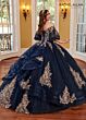 Rachel Allan RQ1110 Balloon Sleeve Off The Shoulder Quinceanera Dress