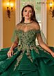 Rachel Allan RQ1117 Ruffle Skirt Fringe Strap Quinceanera Gown