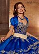 Rachel Allan RQ3104 Basque Waist Ruffle Skirt Sweet 16 Dress
