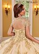 Rachel Allan RQ3108 Scallop Train Cutout Back Sweet 16 Gown