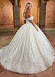 Rachel Allan RB6134 Off-The-Shoulder Cowl Neck Wedding Dress