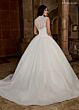 Rachel Allan RB6135 Curved Neck Removable Topper Wedding Gown