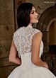 Rachel Allan RB6135 Curved Neck Removable Topper Wedding Gown