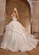 Rachel Allan RB6142 Off-The-Shoulder Tiered Skirt Wedding Dress