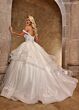 Rachel Allan RB6142 Off-The-Shoulder Tiered Skirt Wedding Dress