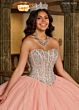 Rachel Allan RQ1130 Beaded Bodice Basque Waist Quince Dress