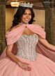 Rachel Allan RQ1130 Beaded Bodice Basque Waist Quince Dress