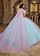 Rachel Allan RQ1130 Beaded Bodice Basque Waist Quince Dress